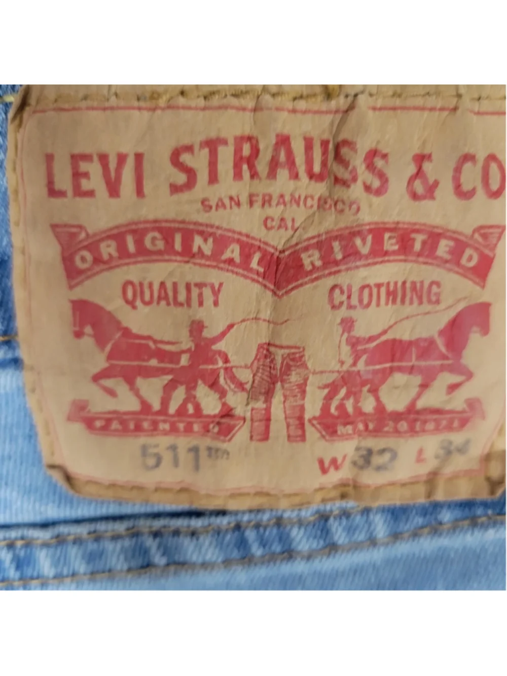 Levi's 511 Slim-Fit Jeans Men's Light Wash 30/32 Excellent Condition Pre-owned